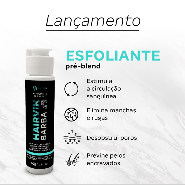 Hairvik Esfoliante Pre Blend para Barba