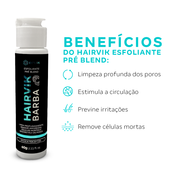 Hairvik Esfoliante Pre Blend para Barba