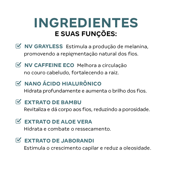 Kit Hairvik Regenere Antigrisalho com 3 Unidades