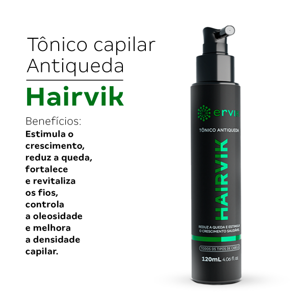 Kit Tônico Capilar Hairvik Masculino - 6 Unidades